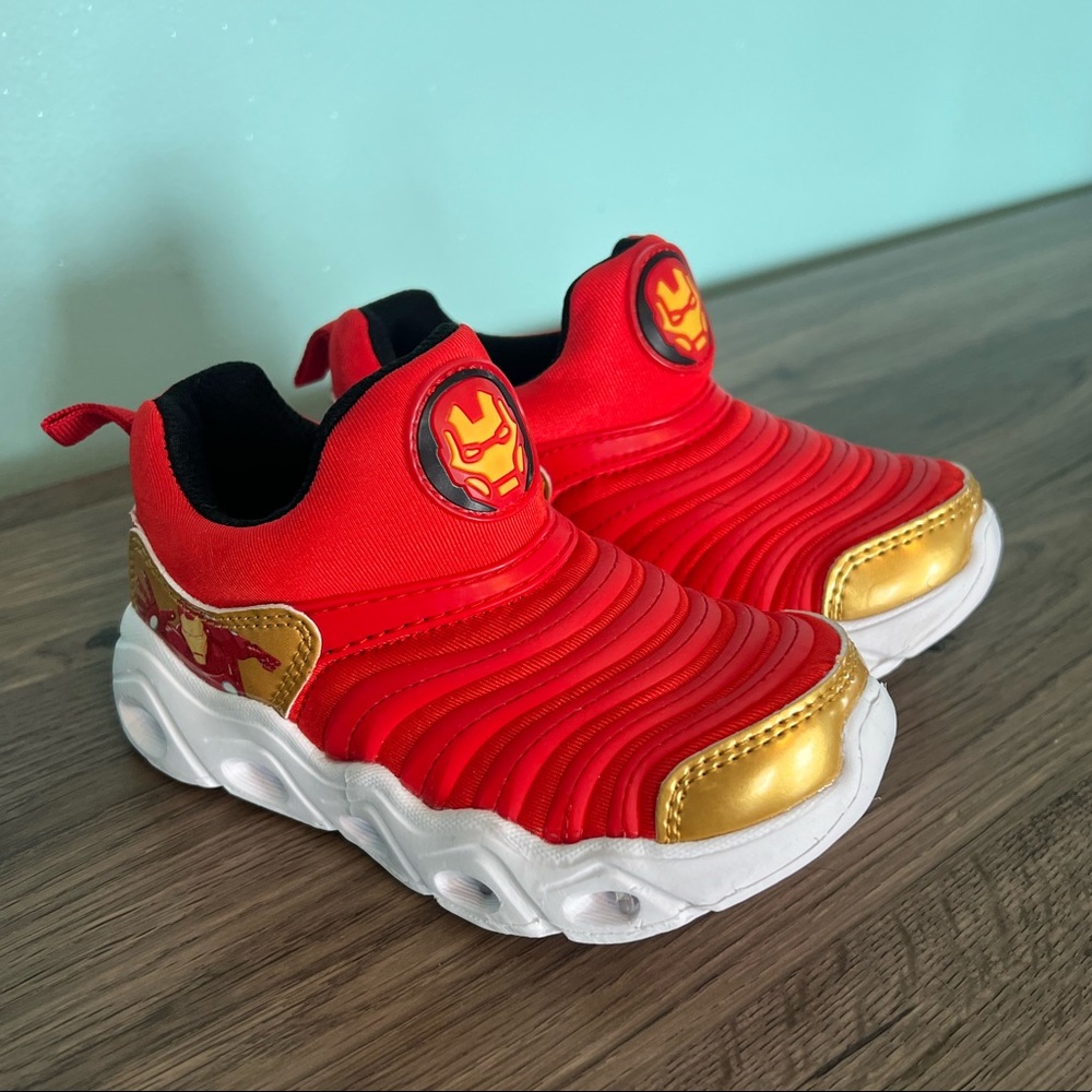 Iron Man Light-Up Tennis Shoes Size 10 Toddler Boy BRAND NEW, Never Been Worn